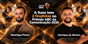 A Sunz tem 2 finalistas no Prêmio ABC de Comunicação 2026