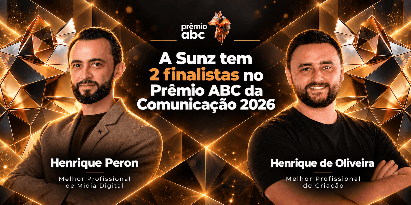A Sunz tem 2 finalistas no Prêmio ABC de Comunicação 2026