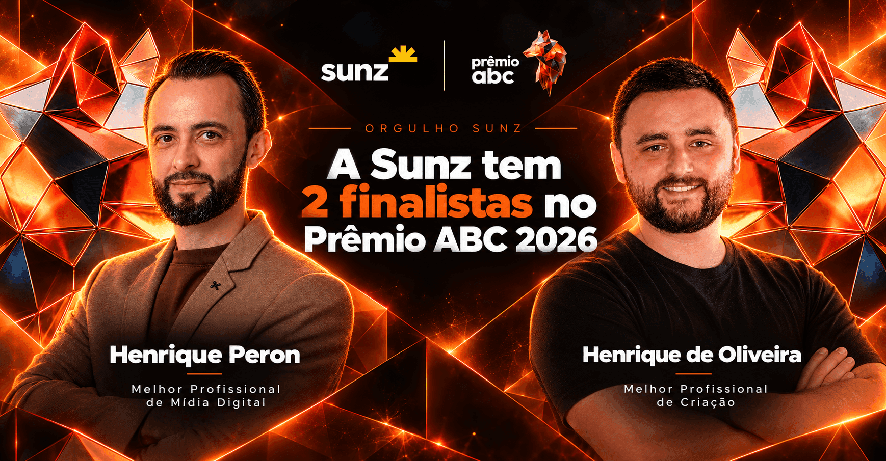 A Sunz tem 2 finalistas no Prêmio ABC 2026